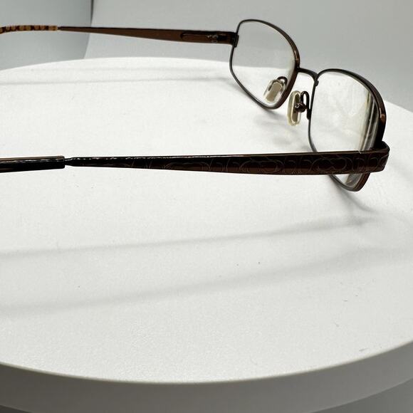 COACH "Wendy" Shiny Tan Copper Eyeglass Frame (129) 135 - Picture 8 of 11